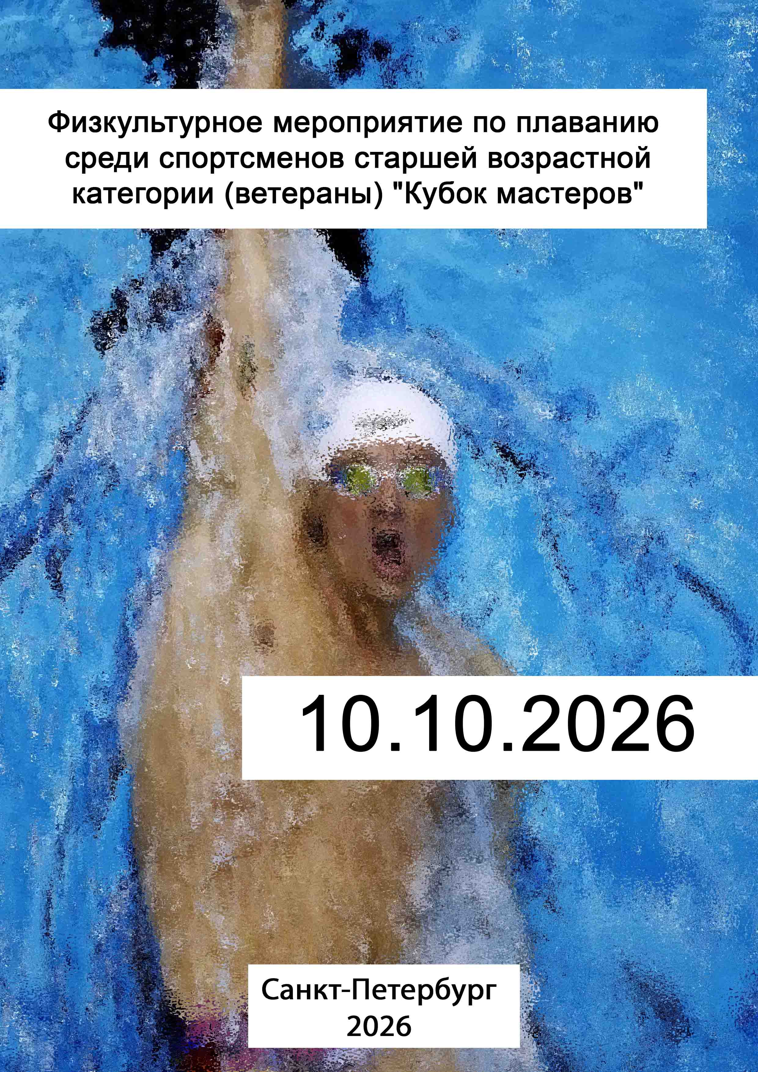 Физкультурное мероприятие по плаванию среди спортсменов старшей возрастной категории (ветераны) "Кубок мастеров" 10 октября 2026 г.
