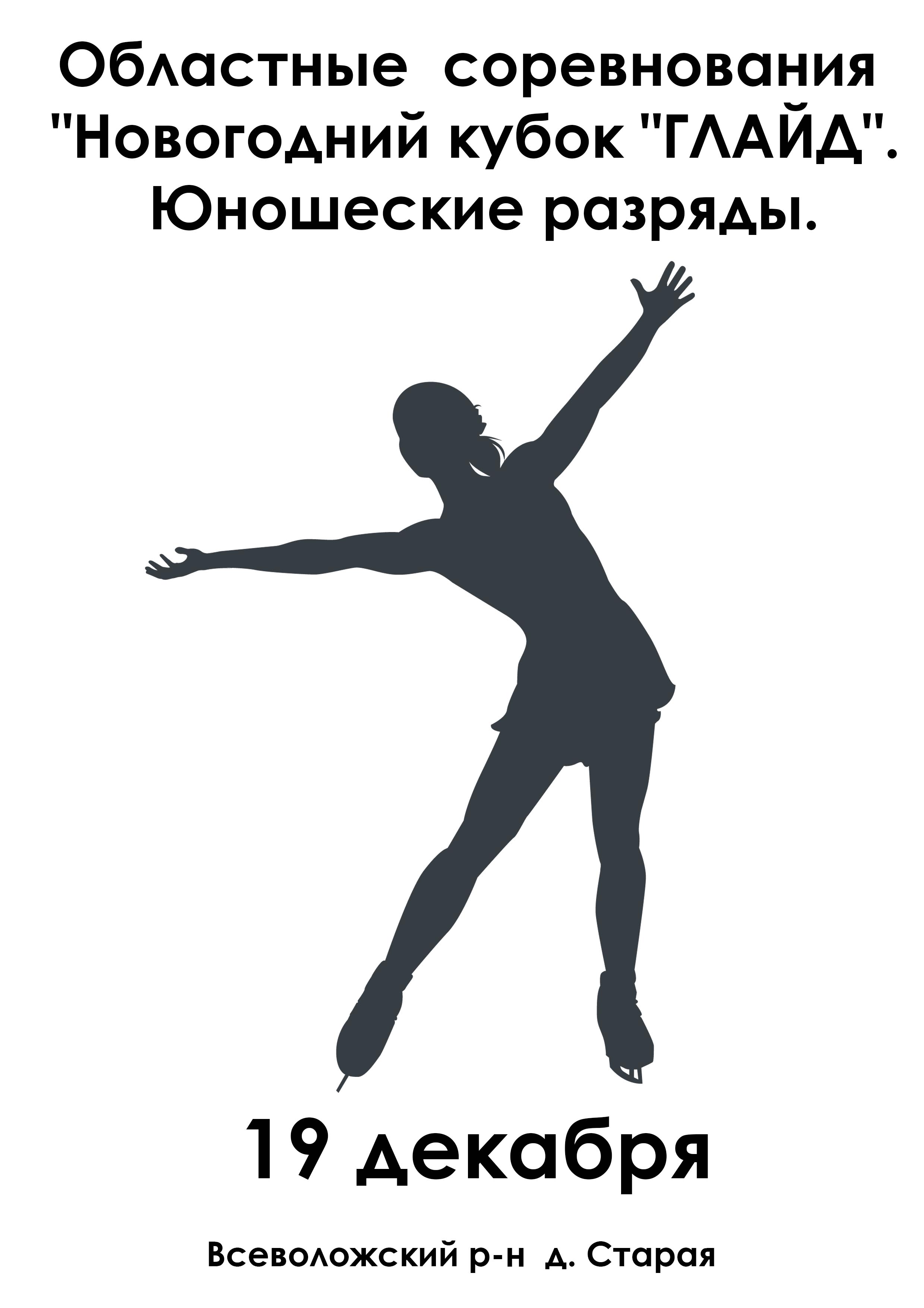 Областные  соревнования "Новогодний кубок "ГЛАЙД". Юношеские разряды. 19 декабря 2022 года 