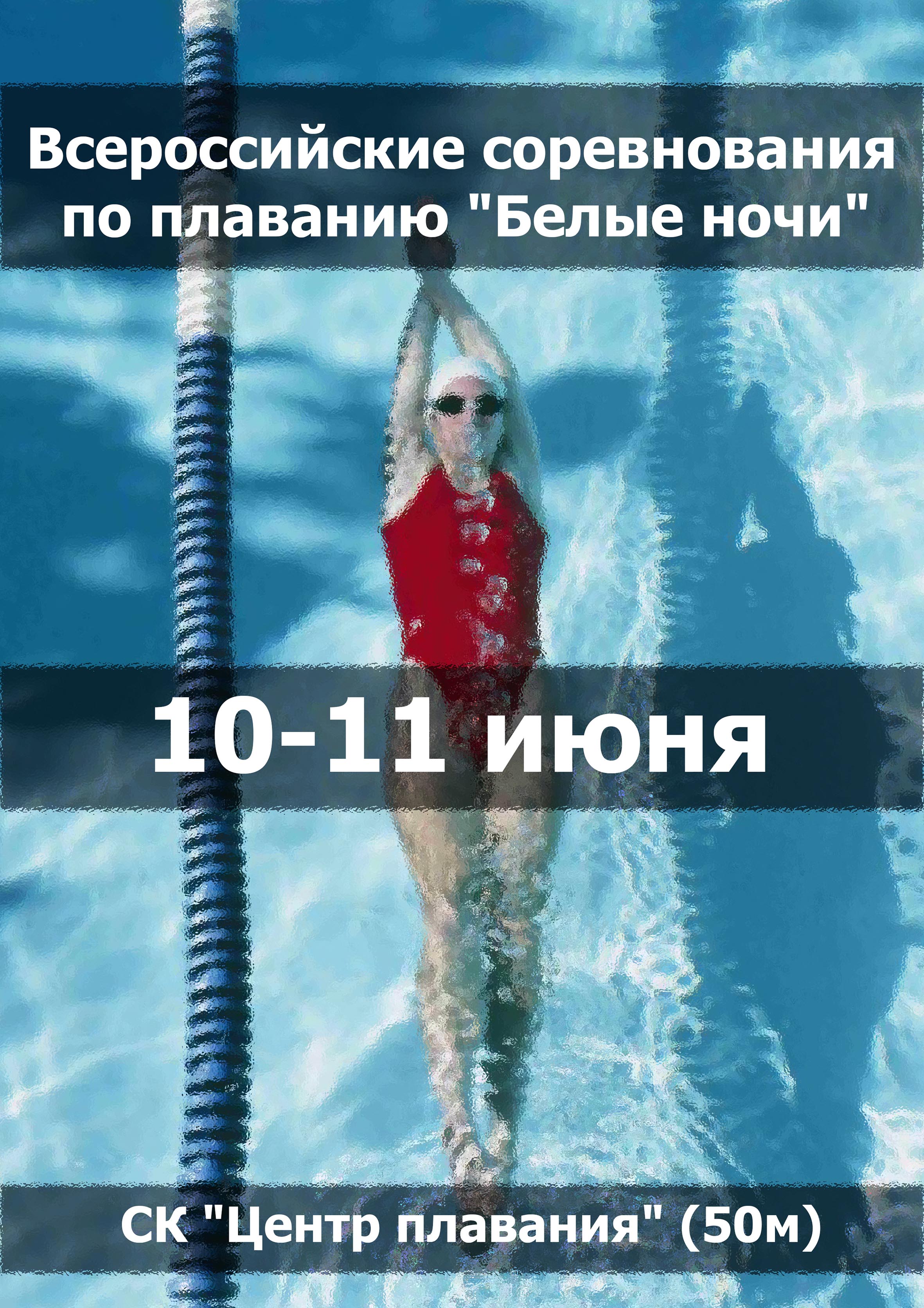 Всероссийские соревнования по плаванию "Белые ночи"  10 июня 2023 года Название Россия, Санкт-Петербург, улица Хлопина, 10Д 