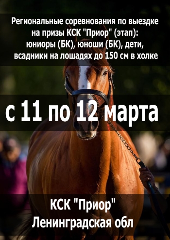 Региональные соревнования по выездке на призы КСК "Приор" (этап): юниоры (БК), юноши (БК), дети, всадники на лошадях до 150 см в холке